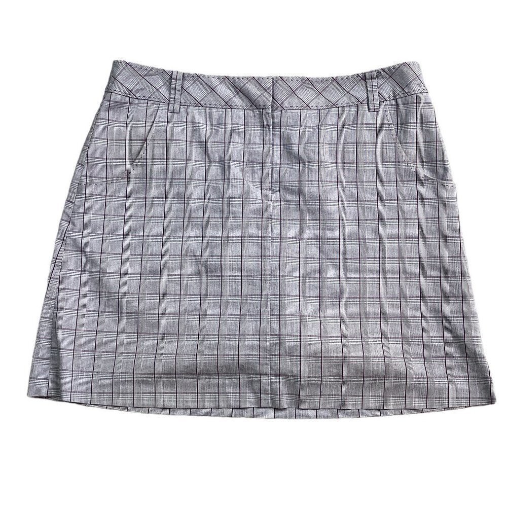Cutter & Buck Plaid‎ Golf Skort Sz 8 #175D